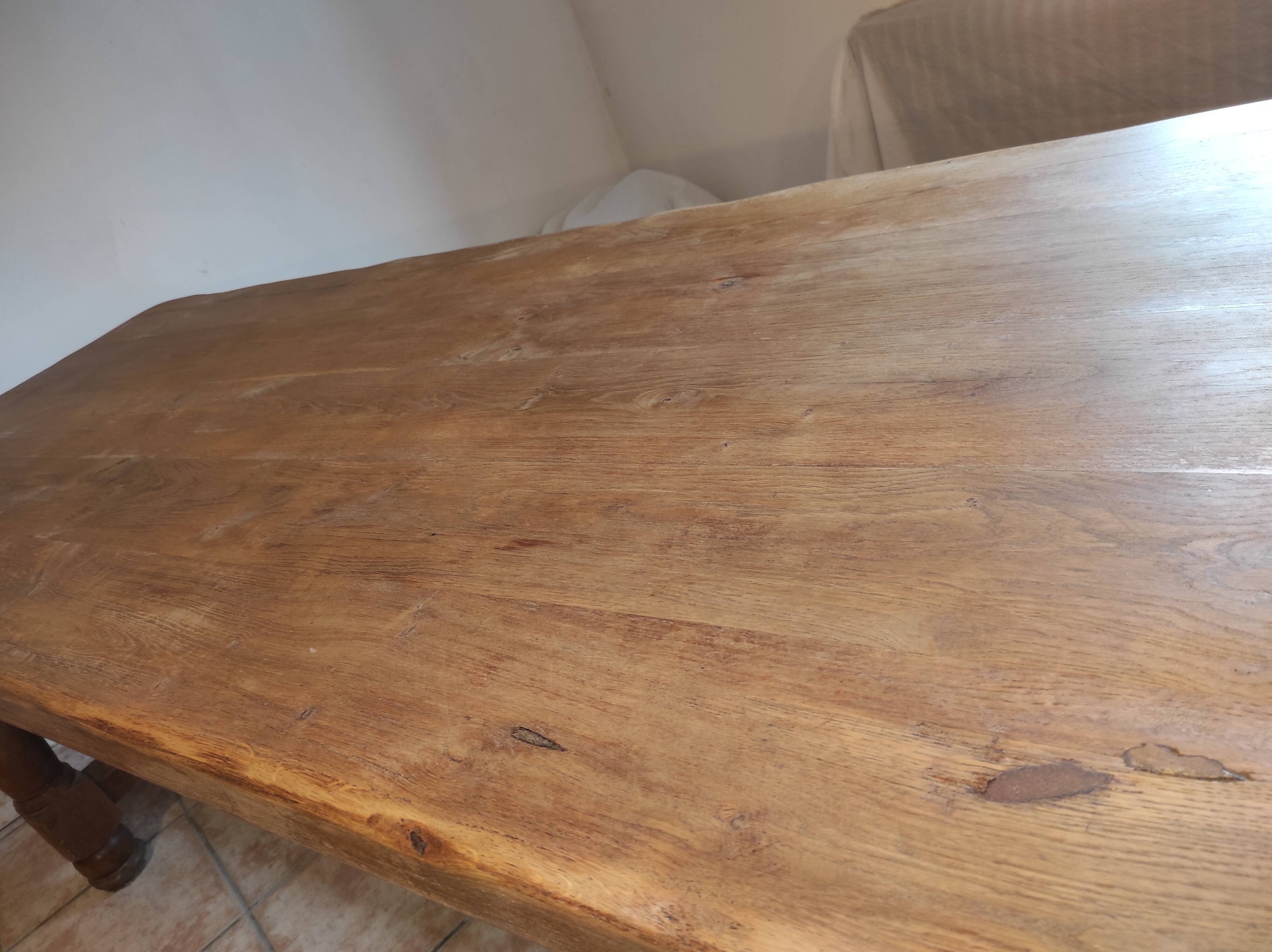 Oak farmhouse table