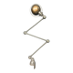 Dark grey Jielde three-arm clamp table lamp