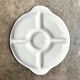Italian woven earthenware compartment dish