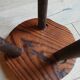 Wooden tripod stool