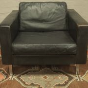 Fauteuil lounge en cuir COR Earls, années 1950