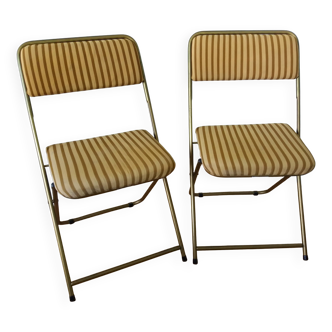 Chaises pliantes Lafuma, années 70