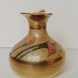 Vase en laiton émaillé