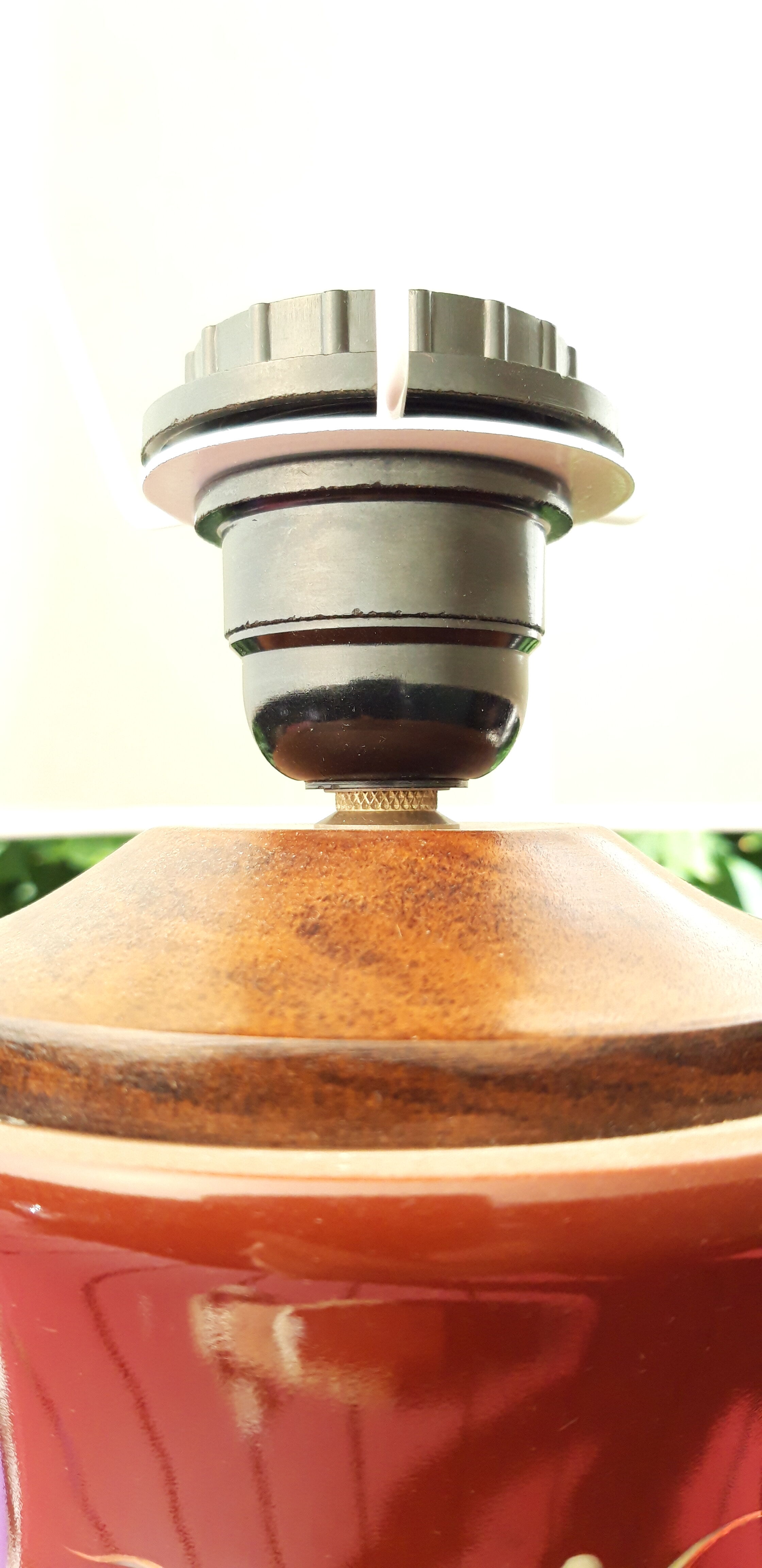 Lampe porcelaine décor Chine