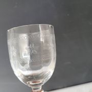 Verres à apéritif gravés soufflés – fin XIXᵉ / début XXᵉ siècle