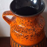 Large vintage Brutalist ceramic floor vase, 1970s