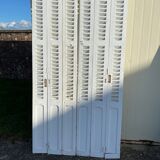 Shutters with folding leaves