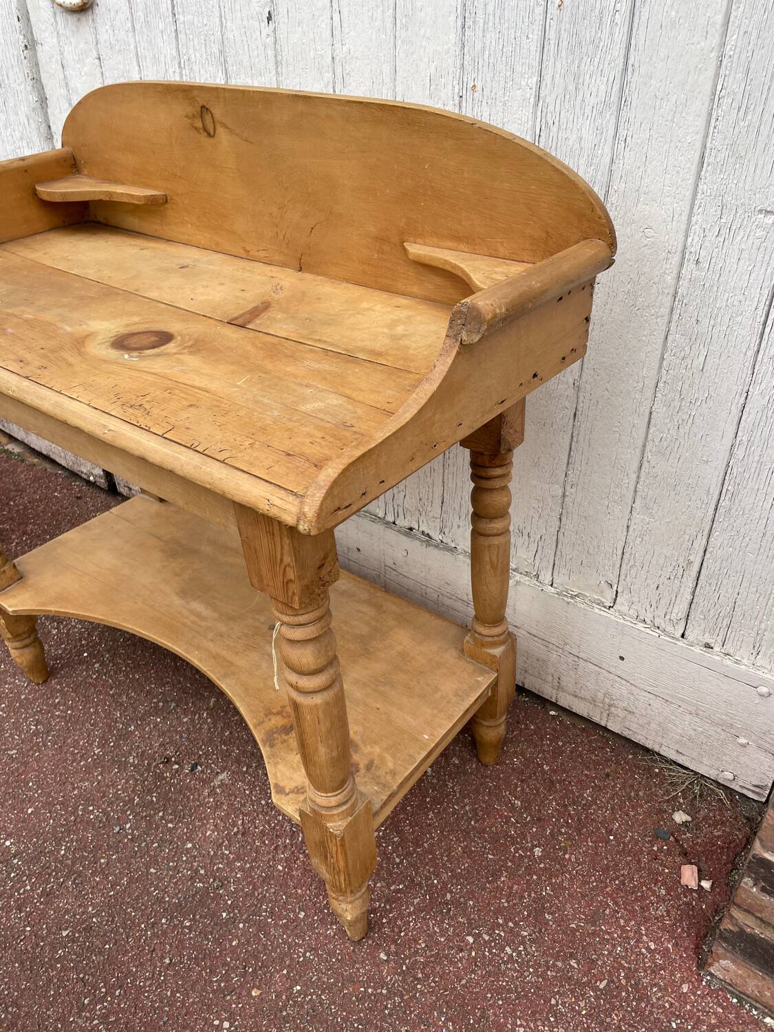 Desk - vintage English pine dressing table