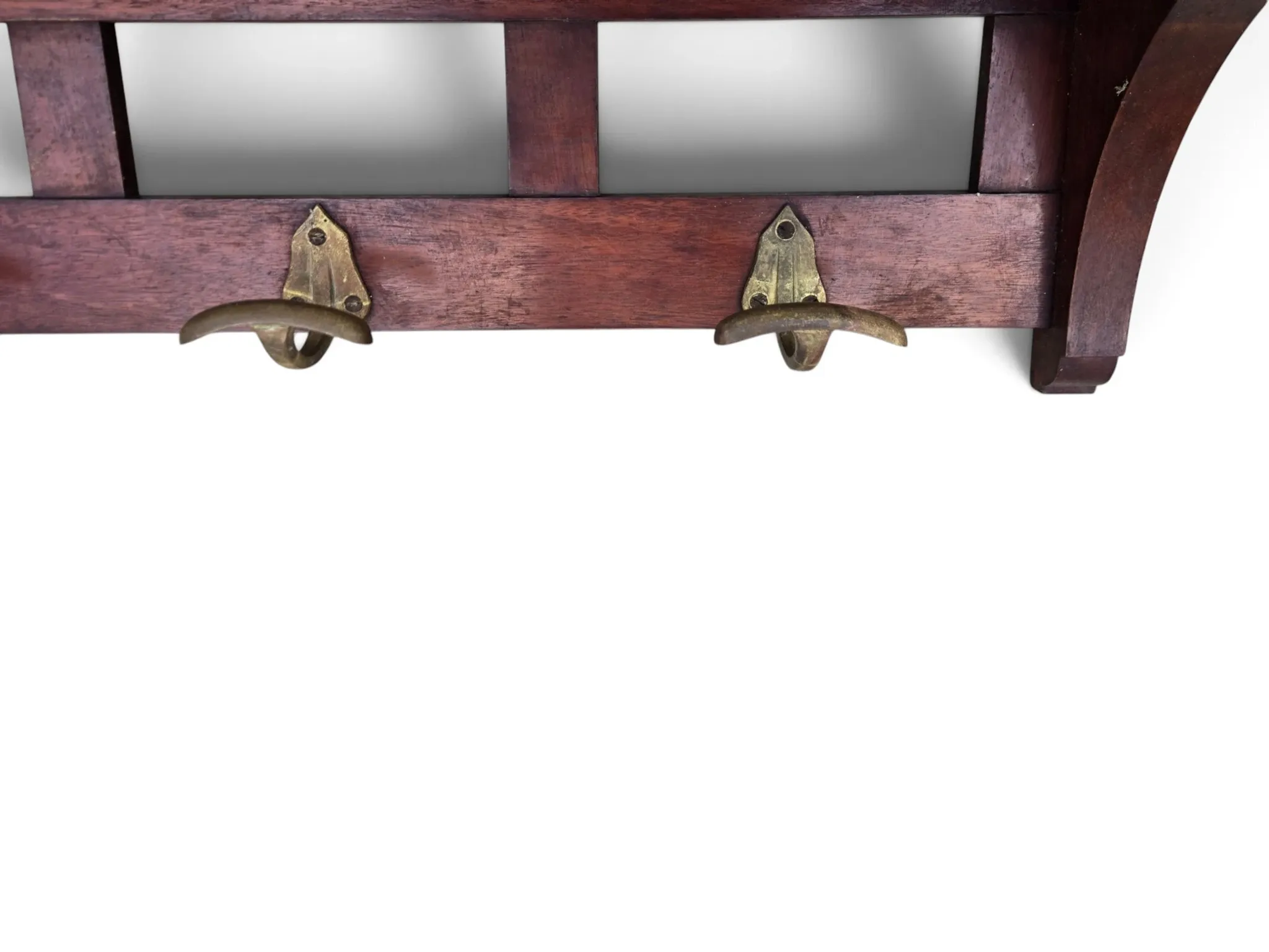 Entrance hall, mahogany coat rack