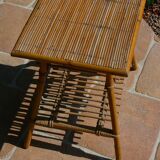 Table basse en rotin et osier