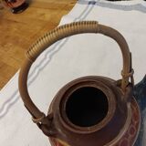 Old terracotta teapot