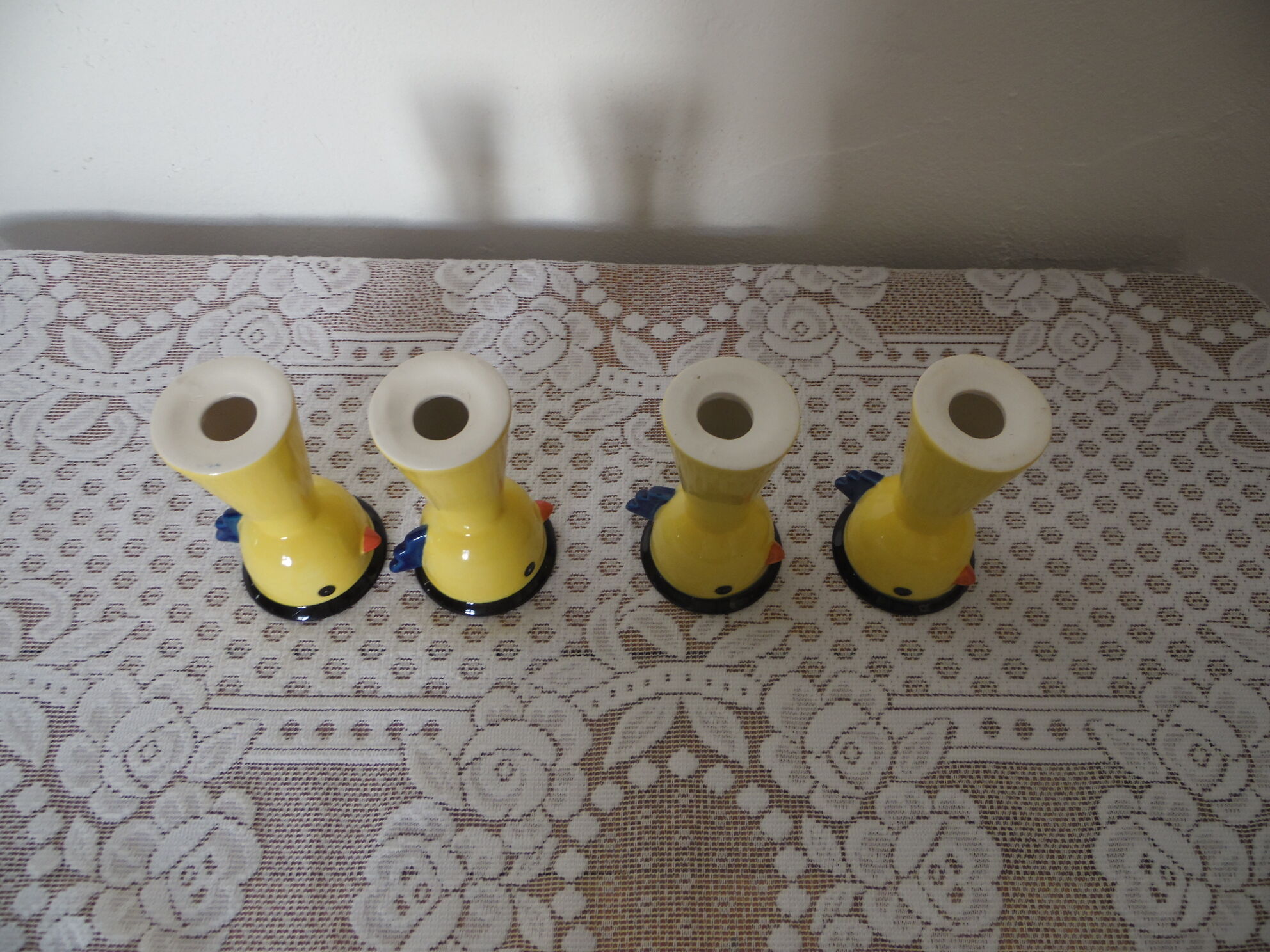 set of 4 tall chick shells Goebel Germany