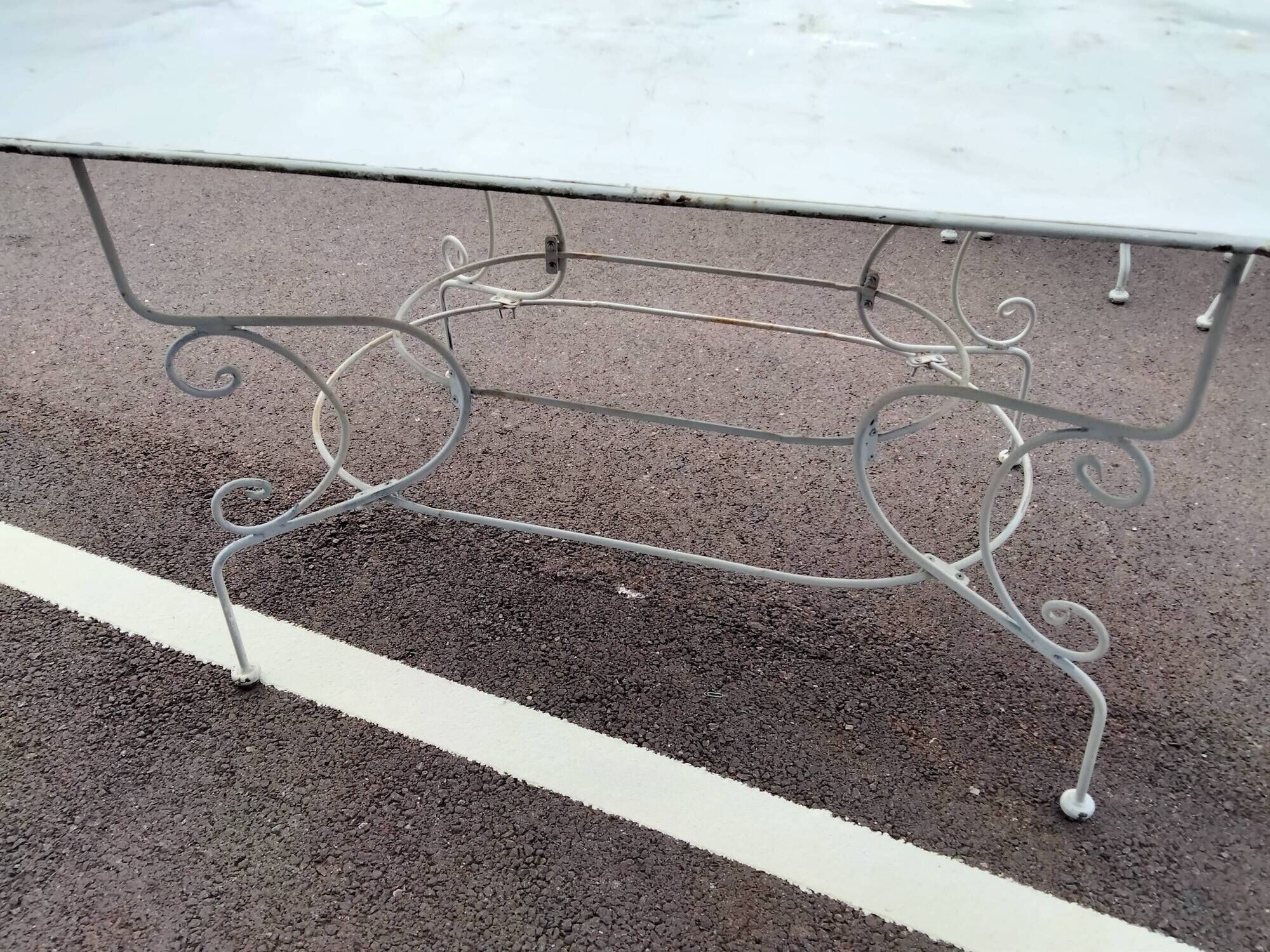 Garden furniture in old iron 6 places