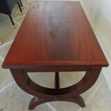Restoration style coffee table in mahogany-colored wood / Very good condition