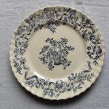 Antique plates in iron earth Lonchamp - Ribbon