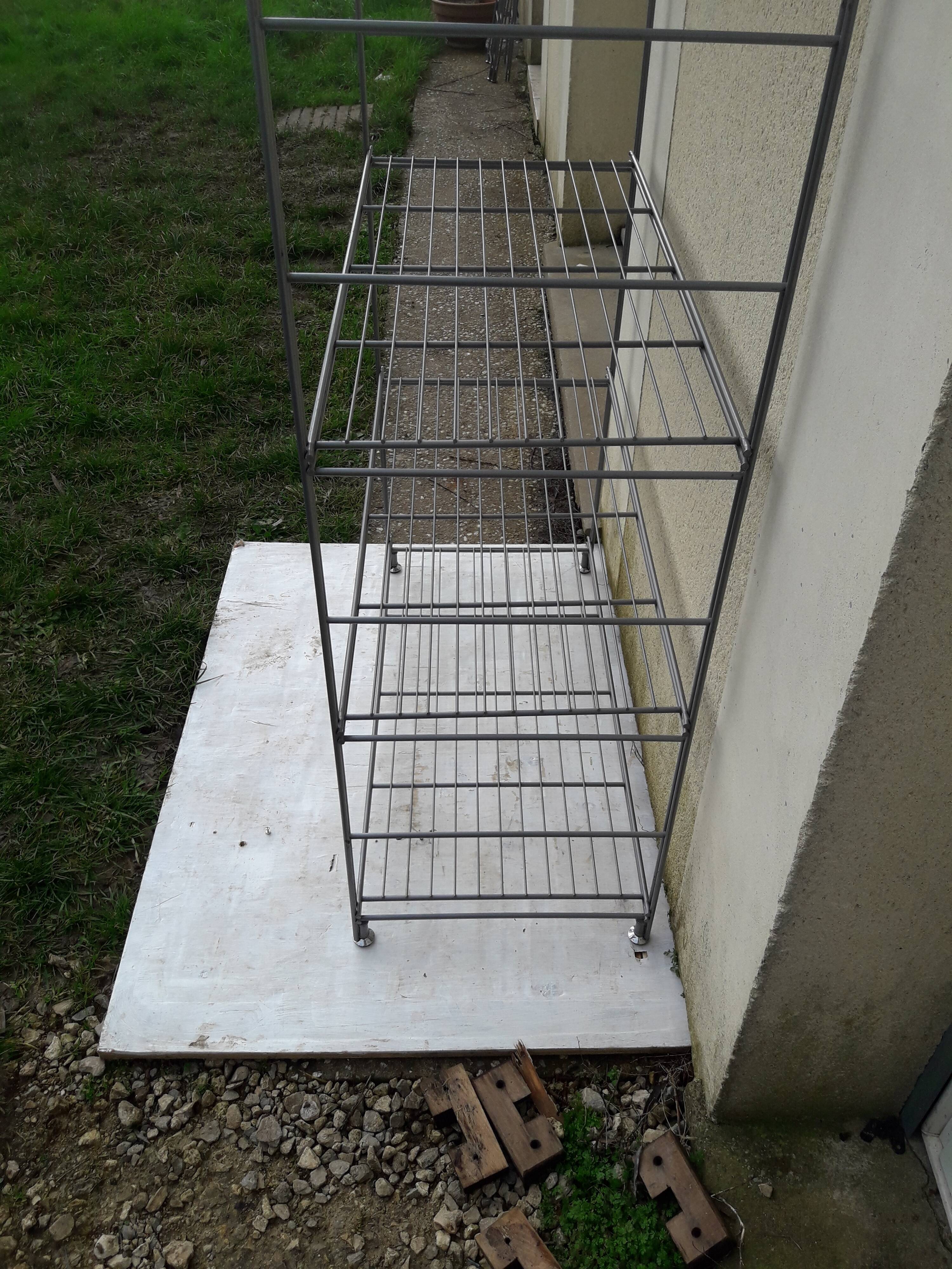 Metal shelf 6 H 210 cm grids