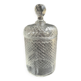 Cut crystal covered pot attributed to Saint Louis
