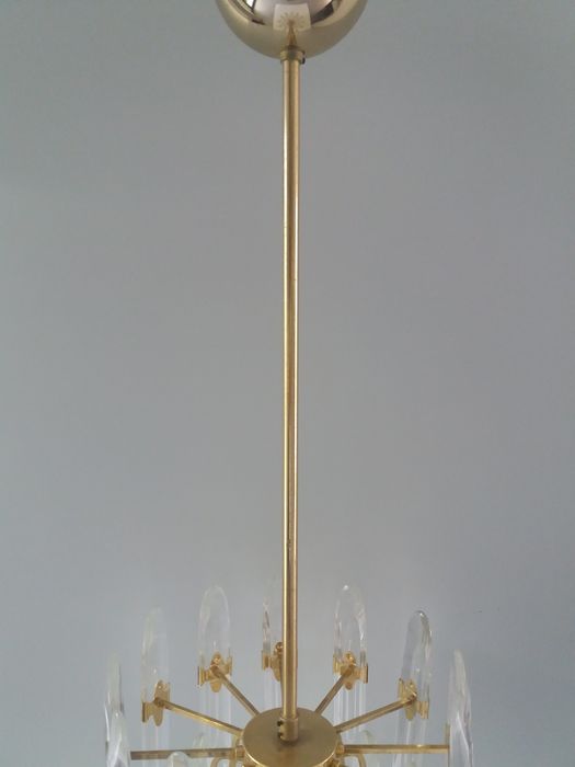 Brass chandelier from Sciolari