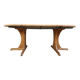 Table de salle à manger extensible XL en pin, style Rainer Daumiller, années 1970