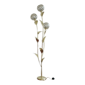 Lampadaire fleurs nacre