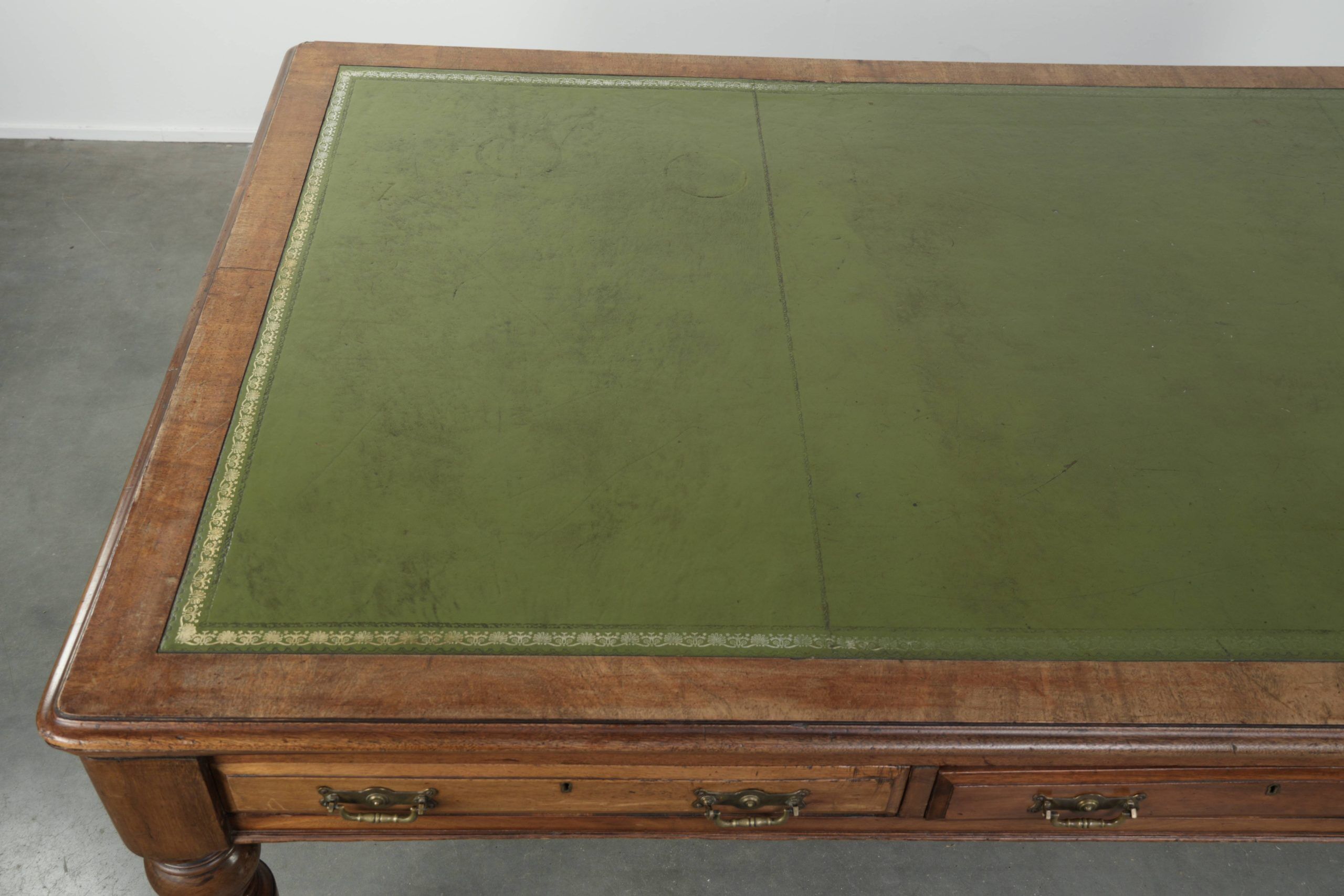 Original antique English writing desk from the 19th century