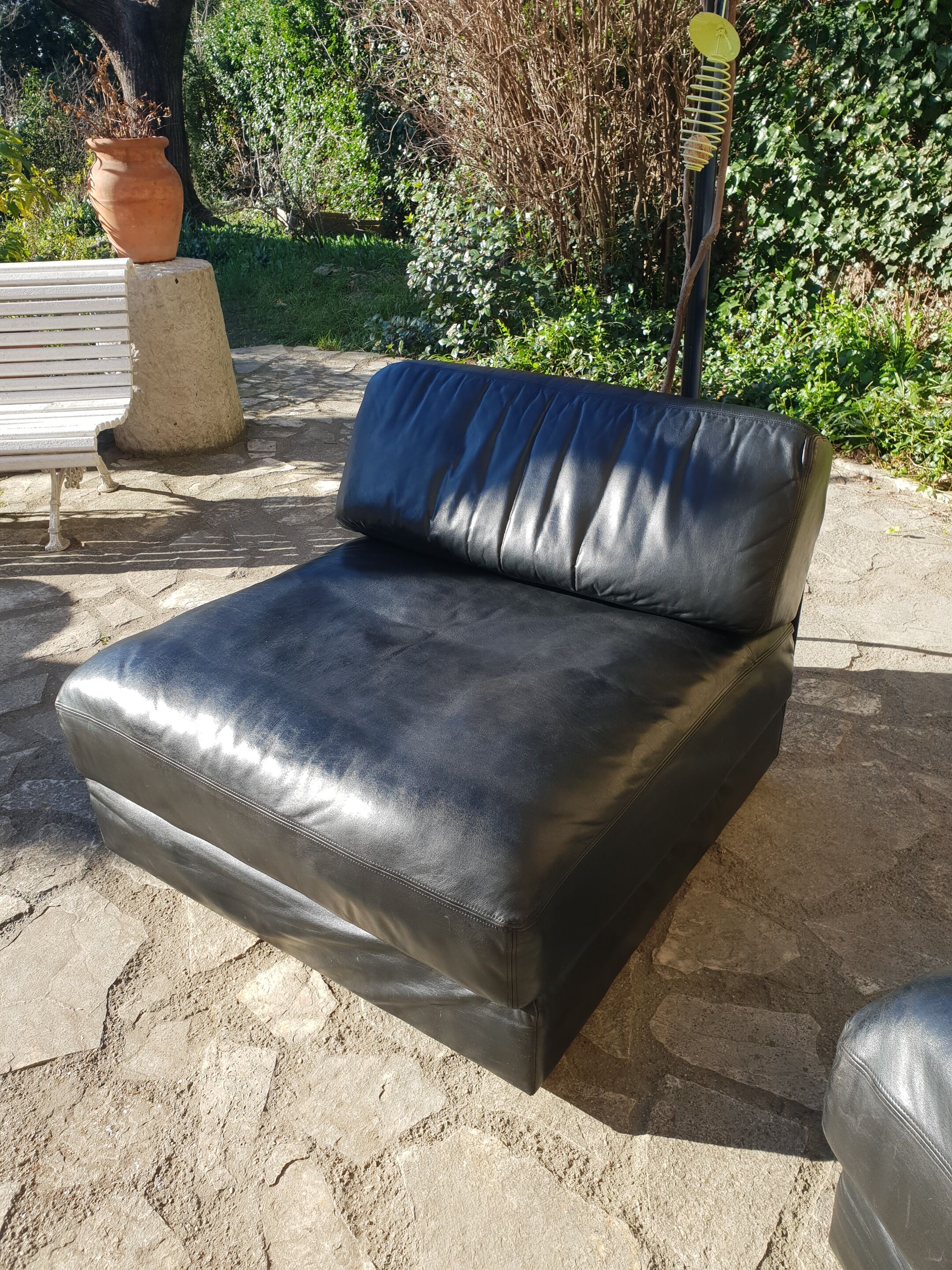 Pair of drivers in black leather