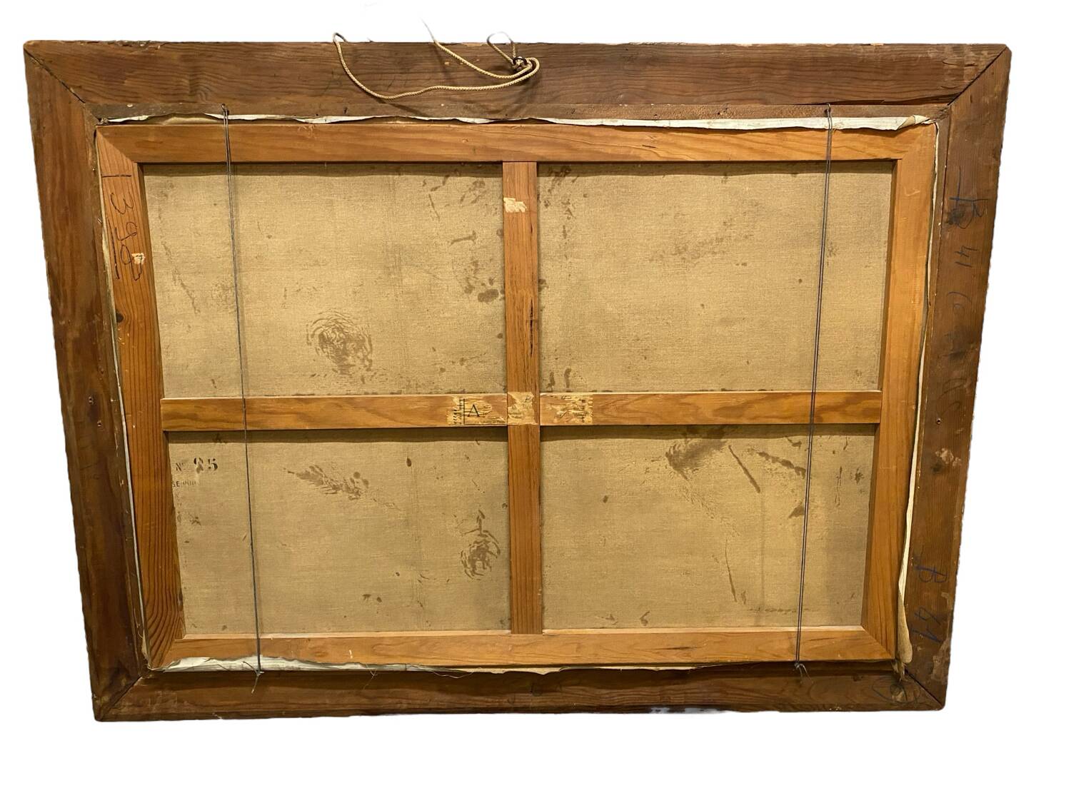 Large Painting, Oil On Canvas, Bouquet Of Flowers, Signed Barjan