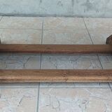 Set of table and 4 mountain chairs in solid oak