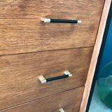 Vintage chest of drawers with compass feet