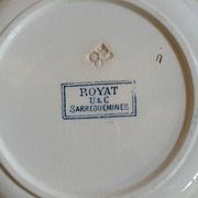 6 antique deep plates in ironstone