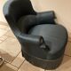 Fauteuil crapaud bleu