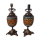 Pair of feet of vintage pineapple lamp