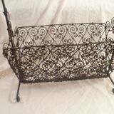 Porte revue en fer forge a la main annees 50's collector vintage