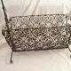 Hand wrought iron magazine rack 1950s collector vintage