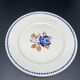 Assiettes plates badinviller vintage roses marine
