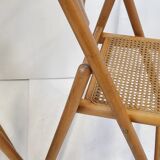 Pair of vintage Italian folding chairs 1970