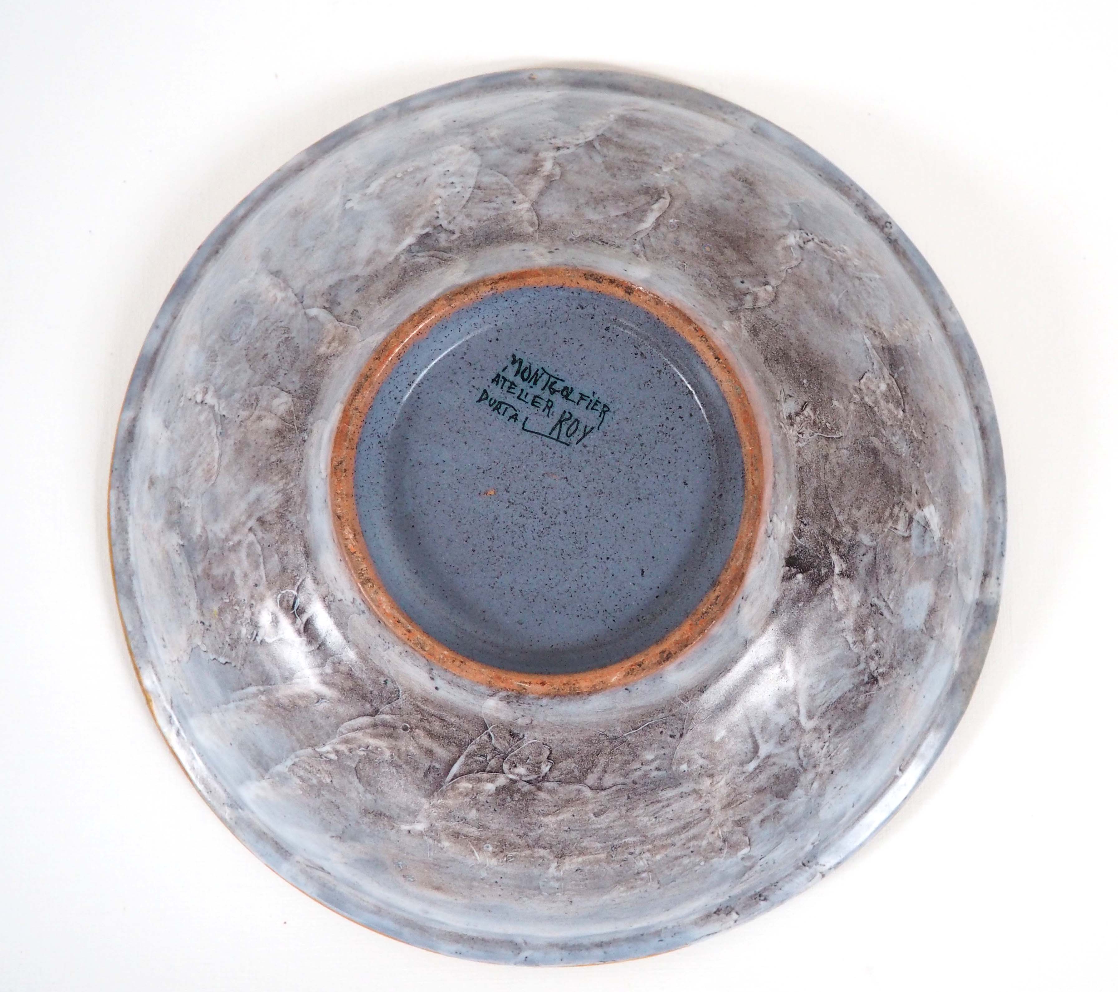 Plat Yvon Roy motif cheval