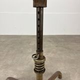 Industrial style adjustable workshop stool