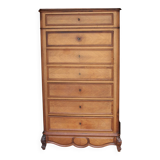 Magnificent 19th century secretary in walnut veneer.