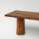 Sculptural Solid Oak Desk