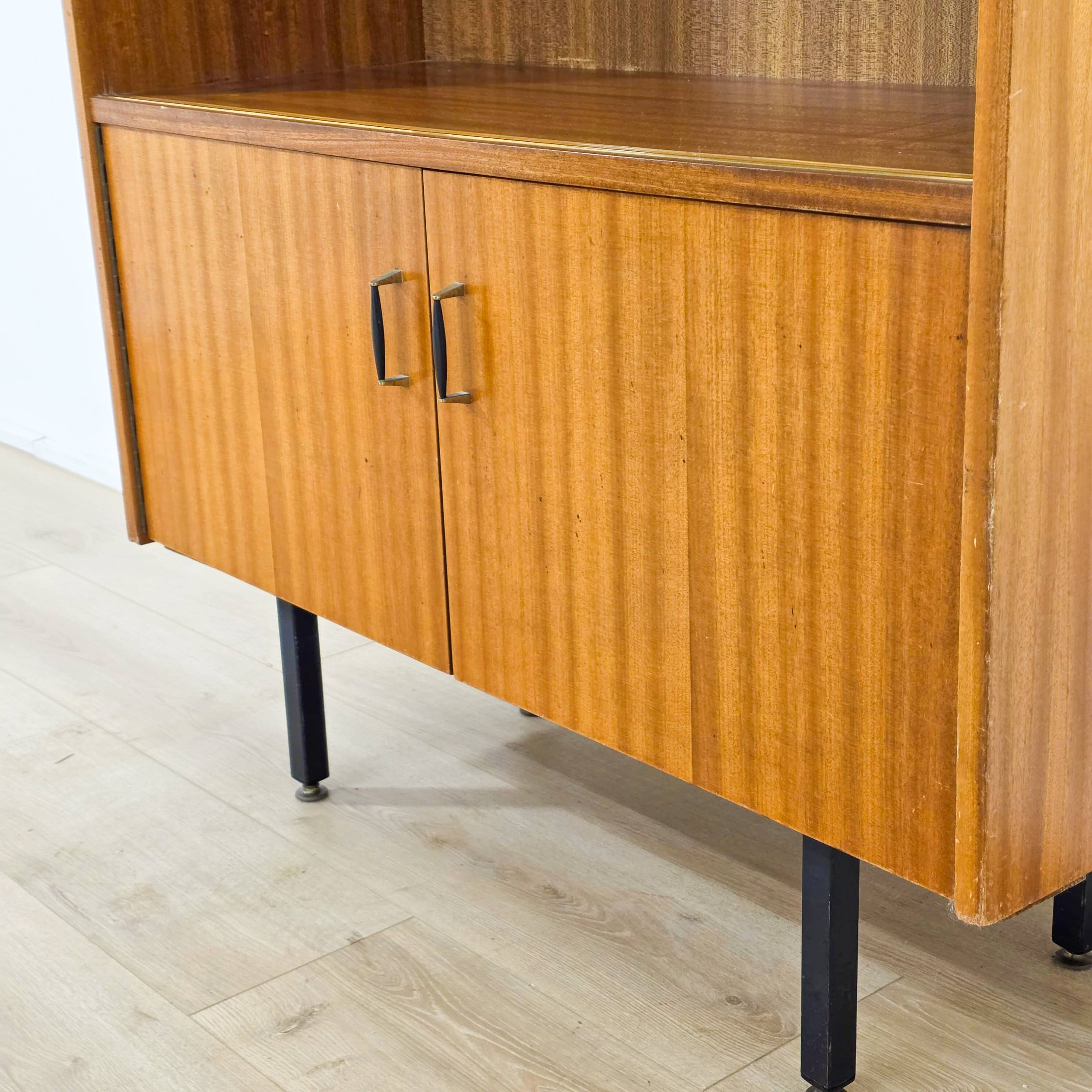 Scandinavian teak library from the 1970s.