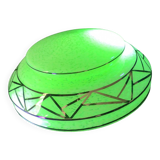 Green Clichy Glass Ceiling Chandelier in Ouraline