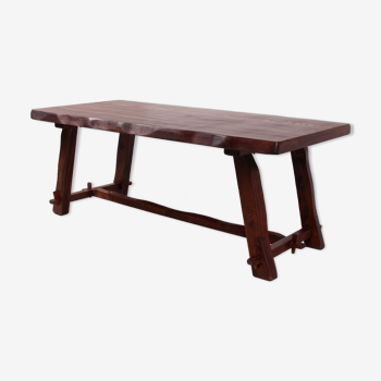 Table bois brutaliste