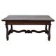 Solid Walnut Coffee Table, Italy, Early 20th Century, Restored