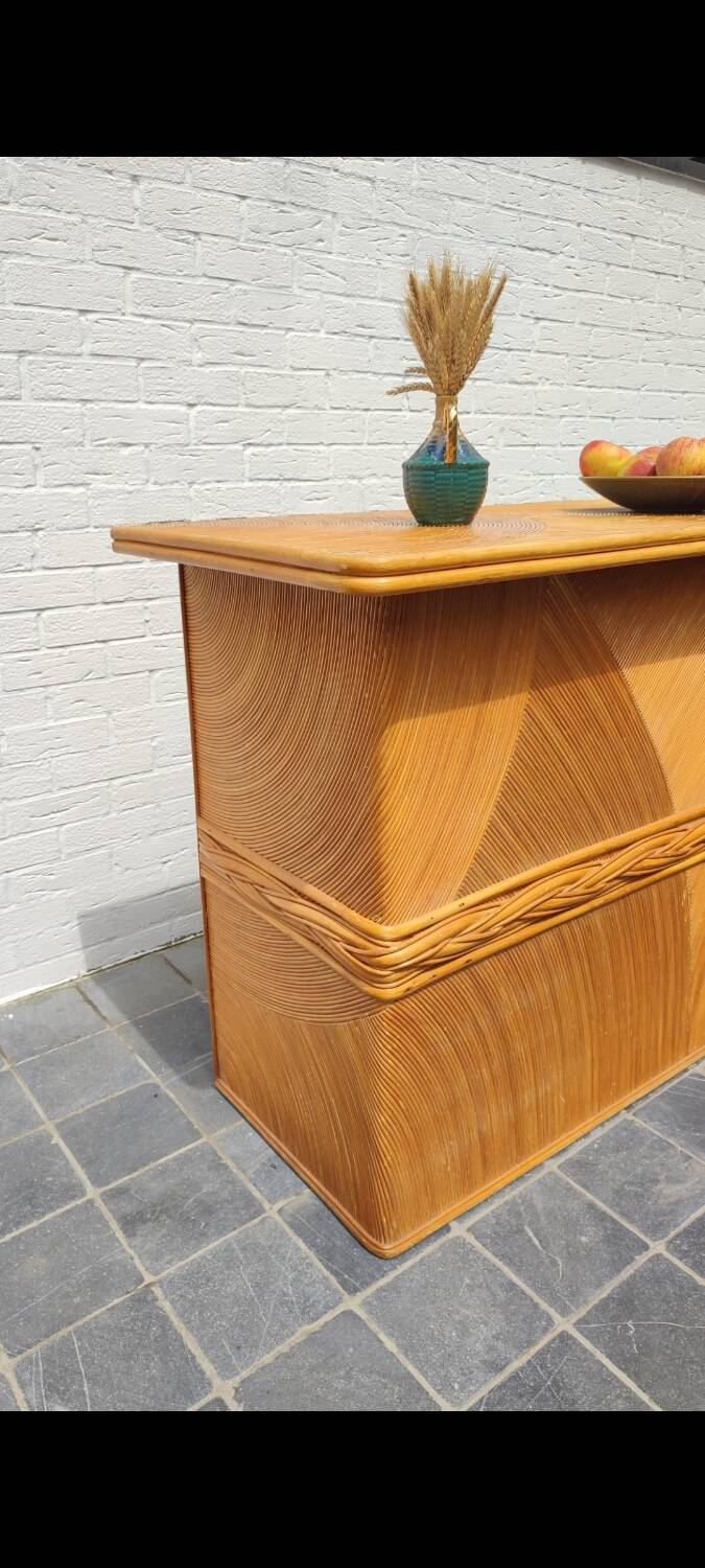 Vintage bamboo bar 1970