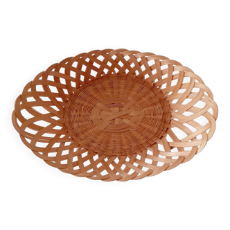 Oval wicker bread basket