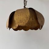 Vintage gold metal pendant, France, 1970.