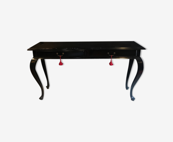 Console noire laquée contemporaine