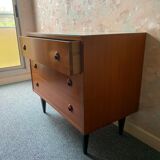 Commode teck 3 tiroirs