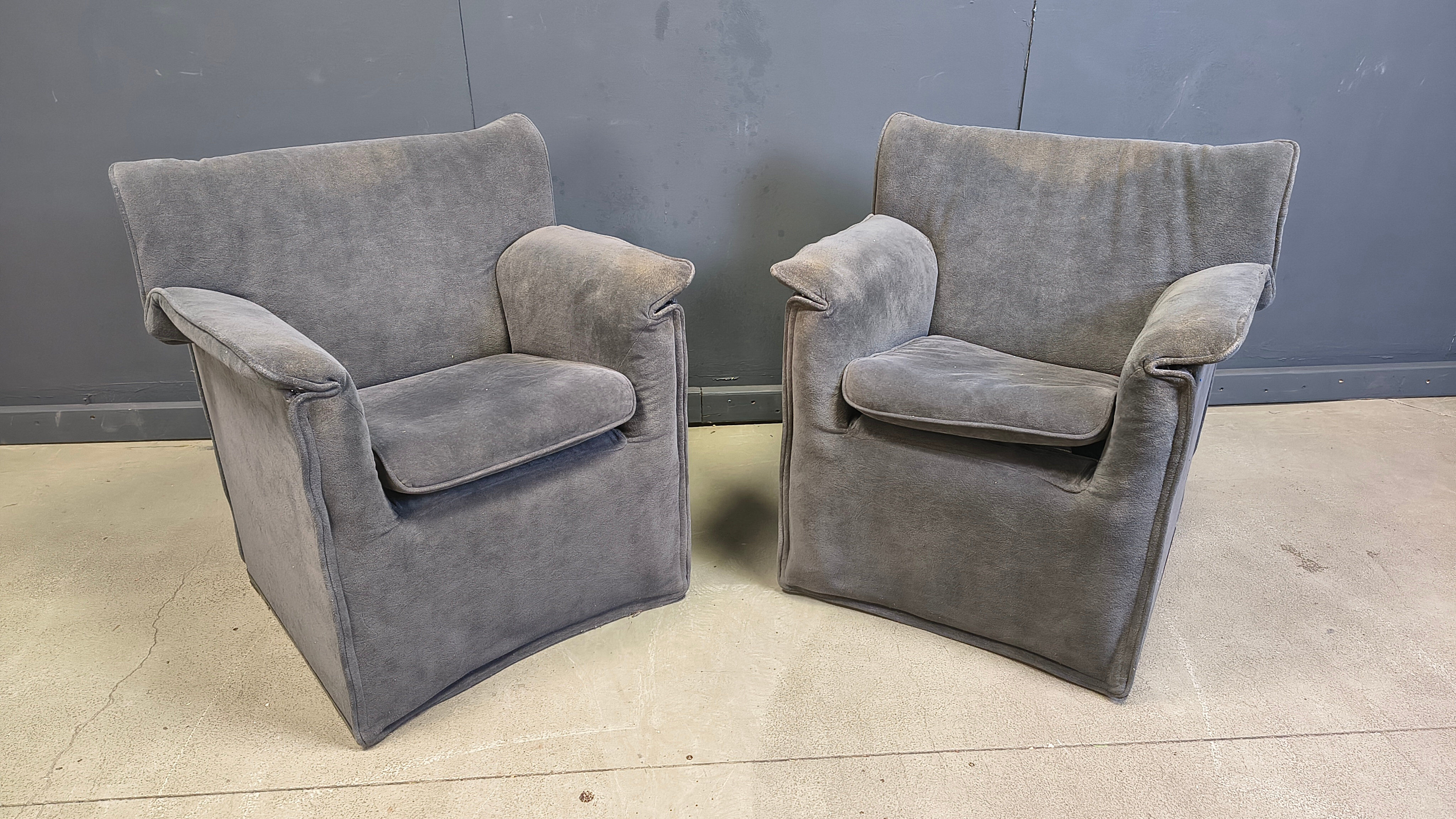 Lauriana armchairs by Afra and Tobia Scarpa for B&B Italia, 1970s